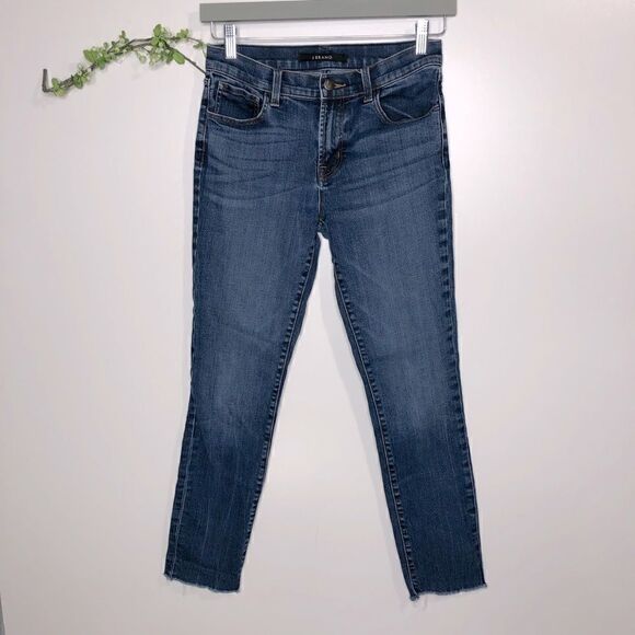 J Brand Jeans Skinny Crop Ankle Raw Hem - Picture 1 of 12